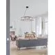 Pendul Nova Luce Barok, 9xG9, negru mat