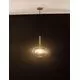 Pendul Nova Luce Amelia, 1xG9, abajur bol, auriu