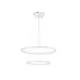 Pendul LED Nova Luce Empatia, 60W, alb nisipiu, dublu, dimabil