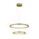 Pendul LED Nova Luce Empatia, 60W, alama antica, dimabil