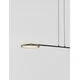 Pendul LED Nova Luce Scope, 19.39W, auriu-negru, dimabil