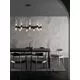 Pendul Nova Luce Century, 20xG9, alb opal-negru mat