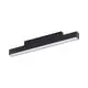 Corp de iluminat LED tip bagheta sina magnetica AZzardo Alfa Saga, 12W, dimabil, CCT Bluetooth, negru nisipiu