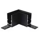 Element de conectare pentru sina magnetica pe colt AZzardo Track Magnetic, negru
