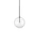 Pendul Ideal Lux Equinoxe, 1xG4, D200, negru-transparent