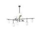 Lustra Ideal Lux Gourmet, 9xE14, alama satinata-alb