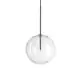 Pendul Ideal Lux Equinoxe, 1xG4, D250, negru-transparent