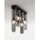 Plafoniera Nova Luce Gustave, 6xG9, fumuriu-negru