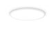 Plafoniera LED Ideal Lux Fly Slim, 53W, 4000K, negru