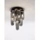 Plafoniera Nova Luce Gustave, 7xG9, fumuriu-negru