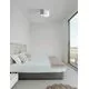 Plafoniera Nova Luce Bryson, 2xE27, alb-gri
