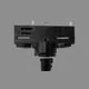 Adaptor pendul pentru sina clasica ACB Track 3-Phase, negru