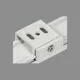 Accesoriu suspendare pentru sina clasica ACB Track 3-Phase,30mm, alb