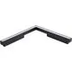 Corp de iluminat pe sina magnetica pentru colt LED AZzardo Saga, 24W, 3000K, orizontal, negru