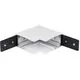 Element de conectare pentru sina magnetica AZzardo Track Magnetic, 90°, alb