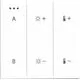 Intrerupator Bluetooth Smart AZzardo Switch Panel, alb, pentru 2 corpuri de iluminat