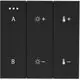 Intrerupator Bluetooth Smart AZzardo Switch Panel, negru, pentru 2 corpuri de iluminat