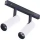 Proiector LED pe sina magnetica AZzardo Nikki, 2x7W, 3000K, alb-negru