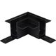 Element de conectare pentru sina magnetica pe colt AZzardo Track Magnetic, incastrat, negru