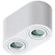 Spot fix aplicat AZzardo Brant 2, 2xGU10, alb, elipsa, IP44