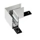Element de conectare pentru sina magnetica pe colt AZzardo Beta Track Magnetic57, alb