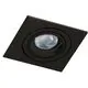 Spot mobil incastrat AZzardo Caro, 1xGU10, negru, patrat, IP20
