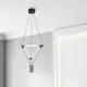 Pendul LED Mantra Electra, 21W, crom-negru