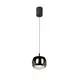 Pendul LED Mantra Roller, 12W, 1000lm, crom negru