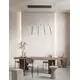 Pendul LED Nova Luce Elettra, 60W, negru, liniar, dimabil