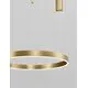 Pendul LED Nova Luce Motif, 40W, alama, dimabil, telecomanda