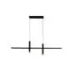 Pendul LED Mantra Esparta, 30W, 3000K, 1400 lm, L103 cm, H150  cm, auriu, negru