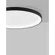Plafoniera LED Nova Luce Pertino, 40W, negru, dimabil