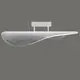 Lustra LED Mantra Bianca, 40W, alb-transparent