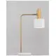 Lampa de birou Nova Luce Paz, 1xE27, alb-auriu