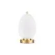 Veioza Nova Luce Lato, 1xE14, oval, alama-alb