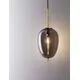 Pendul Nova Luce Lato, 1xE14, oval, auriu-fumuriu