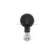 Aplica Nova Luce Royal, 1xE27, disc, negru