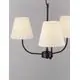 Lustra Nova Luce Moist, 3xE27, negru-bej