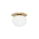 Plafoniera Nova Luce Allen, 1xE27, D35, alb, auriu