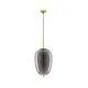 Pendul Nova Luce Lato, 1xE27, oval, auriu-fumuriu