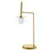 Veioza Nova Luce Pielo, 1xG9, alb-auriu