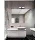 Aplica Nova Luce Corb, 2xE14, L40 cm, alb, negru, IP44