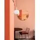 Pendul Nova Luce Allen, 1xE27, D24, alb-auriu