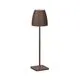 Veioza LED Nova Luce Colt, 2W, H38, maro, touch, IP54