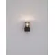 Aplica Nova Luce Selena, 1xE27, patrat, antracit, IP65