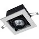 Spot mobil incastrat Maytoni Metal, 1xGU10, alb, patrat, IP20