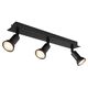 Plafoniera Globo Lighting Drew, 3xGU10, negru mat