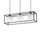 Pendul Ideal Lux Lingotto, 3xE14, negru mat-auriu mat