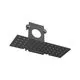 Element de capat cu orificiu pentru sina magnetica incastrata Ideal Lux Ego Recessed Easy, 83x52x30mm, negru