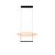 Pendul LED, AZzardo Portofino, 29W, 3000K, alb nisipiu-negru nisipiu